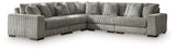 Lindyn Fog 5-Piece Sectional w/ Ottoman (Online Special Price) - Ornate Home