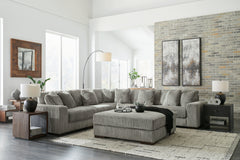Lindyn Fog 5-Piece Sectional w/ Ottoman - Ornate Home