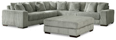 Lindyn Fog 5-Piece Sectional w/ Ottoman - Ornate Home