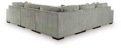 Lindyn Fog 5-Piece Sectional w/ Ottoman - Ornate Home