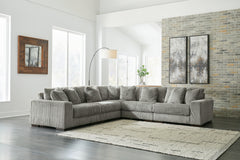 Lindyn Fog 5-Piece Sectional w/ Ottoman - Ornate Home