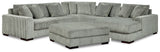 Lindyn Fog 5-Piece Sectional with Ottoman (Online Special Price) - Ornate Home