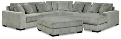 Lindyn Fog 5-Piece Sectional with Ottoman - Ornate Home