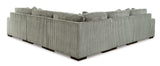 Lindyn Fog 5pc LAF Chaise Sectional (Online Special Price) - Ornate Home