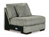Lindyn Fog 5pc RAF Sectional + Oversized Ottoman (Online Special Price) - Ornate Home