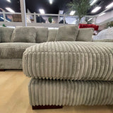 Lindyn Fog 5pc RAF Sectional + Oversized Ottoman (Online Special Price) - Ornate Home