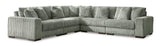 Lindyn Fog 5pc Symmetrical Sectional (Online Special Price) - Ornate Home