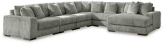 Lindyn Fog 6-Piece Sectional with Chaise - Ornate Home