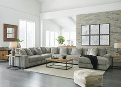 Lindyn Fog 6-Piece Sectional with Chaise - Ornate Home
