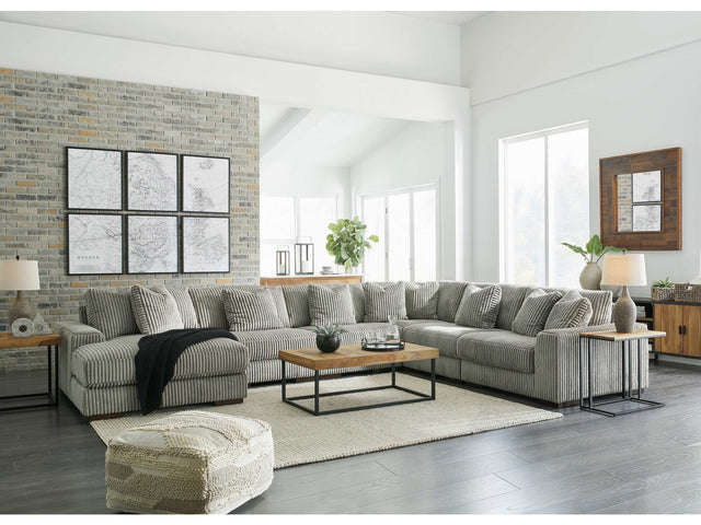 Lindyn Fog 6pc LAF Chaise Sectional (Online Special Price) - Ornate Home