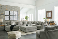 Lindyn Fog 6pc LAF Chaise Sectional - Ornate Home
