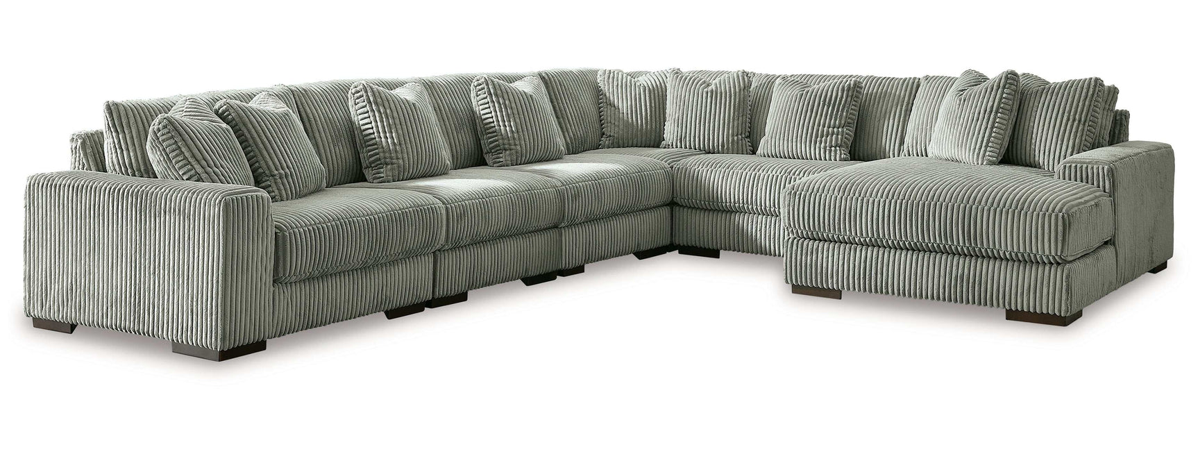 Lindyn Fog 6pc RAF Chaise Sectional (Online Special Price) - Ornate Home
