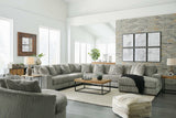 Lindyn Fog 6pc RAF Chaise Sectional (Online Special Price) - Ornate Home