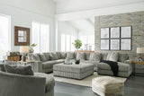 Lindyn Fog 6pc RAF Chaise Sectional (Online Special Price) - Ornate Home
