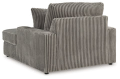 Lindyn Fog 3pc RAF Chaise Sectional - Ornate Home