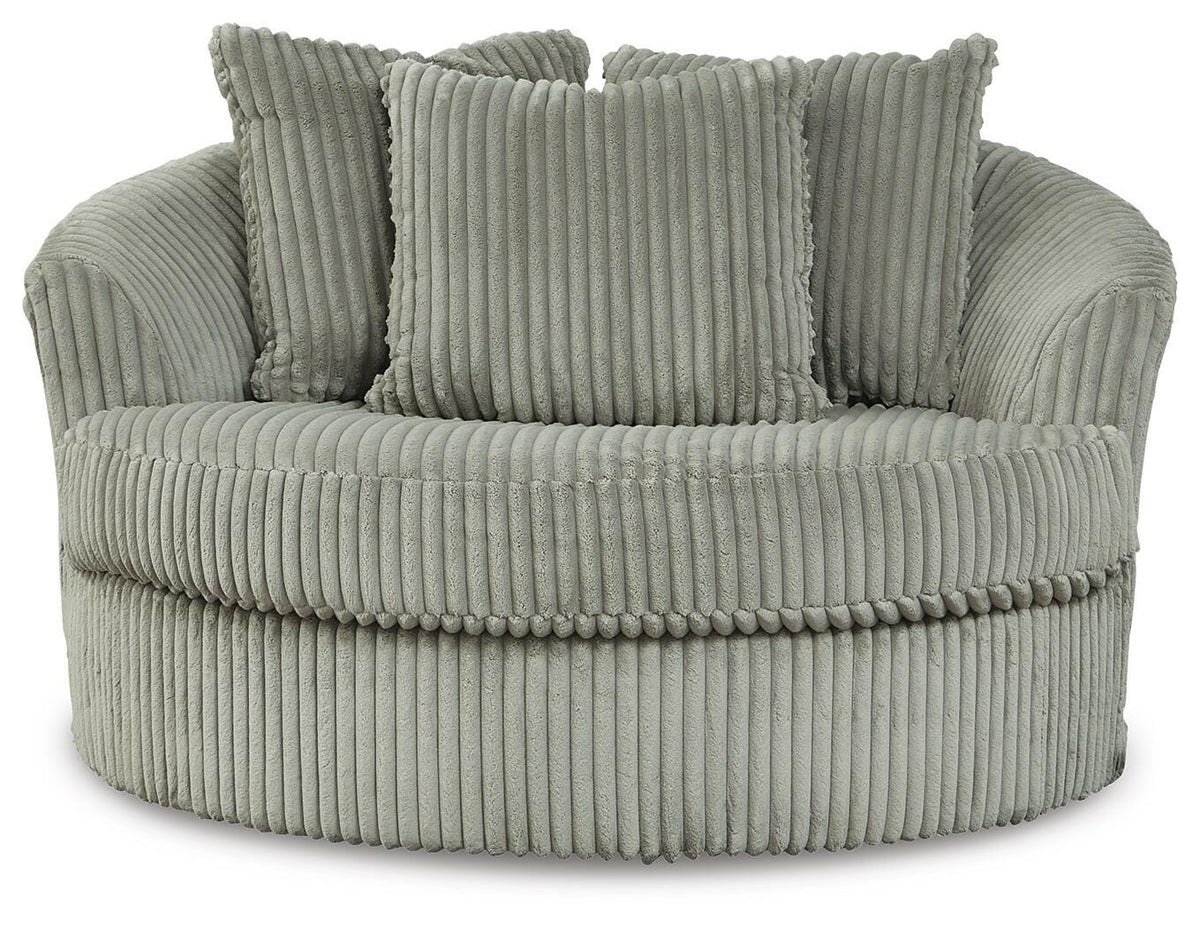 Lindyn Fog Sofa, Loveseat and Oversized Chair - Ornate Home