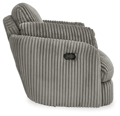 Tie-Breaker Fog Swivel Glider Recliner - Ornate Home