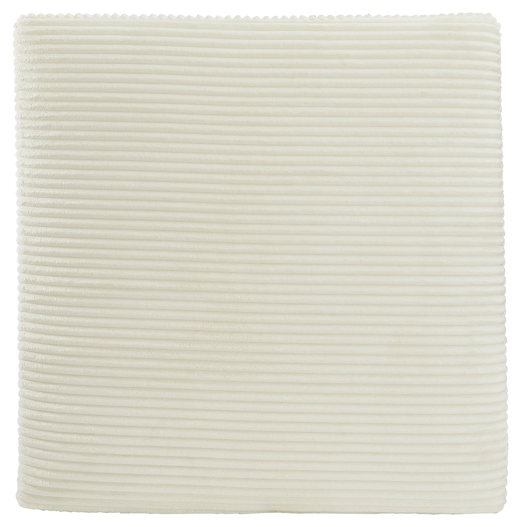 Lindyn Ivory 2-Piece Sectional, Chaise and Oversized Ottoman (Online Special Price) - Ornate Home