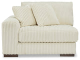 Lindyn Ivory 2-Piece Sectional, Chaise and Oversized Ottoman (Online Special Price) - Ornate Home