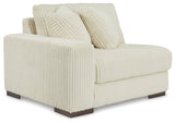 Lindyn Ivory 2-Piece Sectional, Chaise and Oversized Ottoman (Online Special Price) - Ornate Home