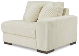 Lindyn Ivory 2-Piece Sectional, Chaise and Oversized Ottoman (Online Special Price) - Ornate Home