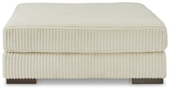 Lindyn Ivory 2-Piece Sectional, Chaise and Oversized Ottoman - Ornate Home