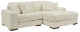 Lindyn Ivory 2pc RAF Chaise Sectional (Online Special Price) - Ornate Home
