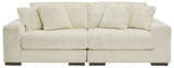 Lindyn Ivory 2pc Sectional Loveseat (Online Special Price) - Ornate Home