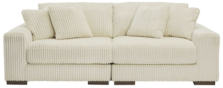Lindyn Ivory 2pc Sectional Loveseat - Ornate Home