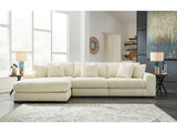 Lindyn Ivory 3pc LAF Chaise Sectional (Online Special Price) - Ornate Home