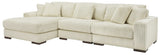 Lindyn Ivory 3pc LAF Chaise Sectional (Online Special Price) - Ornate Home