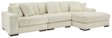 Lindyn Ivory 3pc RAF Chaise Sectional (Online Special Price) - Ornate Home