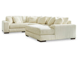 Lindyn Ivory 4-Piece RAF Chaise Sectional (Online Special Price) - Ornate Home