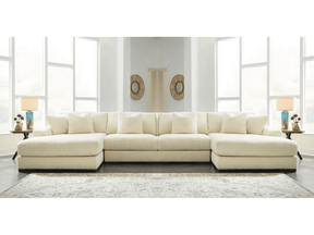 Lindyn Ivory 4pc U Shape Double Chaise Sectional (Online Special Price) - Ornate Home