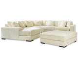 Lindyn Ivory 5pc LAF Chaise Sectional (Online Special Price) - Ornate Home