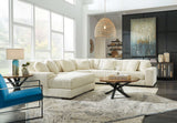Lindyn Ivory 5pc LAF Chaise Sectional (Online Special Price) - Ornate Home