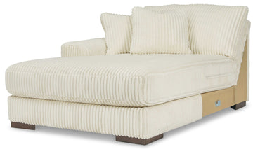 Lindyn Ivory 5pc LAF Chaise Sectional - Ornate Home