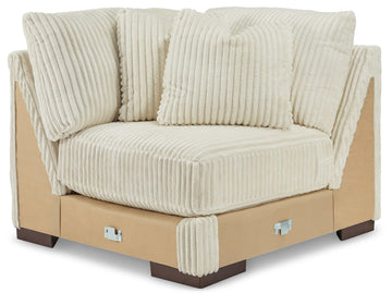 Lindyn Ivory 5pc LAF Chaise Sectional - Ornate Home