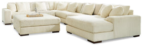 Lindyn Ivory 6-Piece Sectional with Chaise and Ottoman (Online Special Price) - Ornate Home