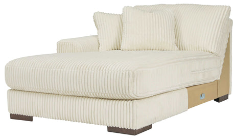 Lindyn Ivory 6pc LAF Chaise Sectional - Ornate Home