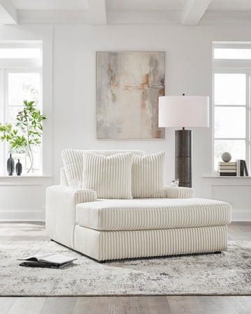 Lindyn Ivory 6pc LAF Chaise Sectional - Ornate Home