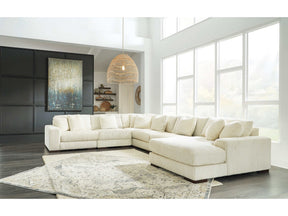 Lindyn Ivory 6pc RAF Chaise Sectional (Online Special Price) - Ornate Home