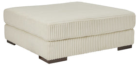 Lindyn Ivory Oversized Accent Ottoman (Online Special Price) - Ornate Home