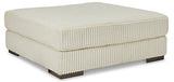 Lindyn Ivory Oversized Accent Ottoman (Online Special Price) - Ornate Home