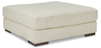 Lindyn Ivory Oversized Accent Ottoman (Online Special Price) - Ornate Home