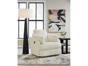 Lindyn Ivory Swivel Glider Recliner (Online Special Price) - Ornate Home
