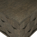 Linea Cerused Charcoal Cocktail Table - Ornate Home
