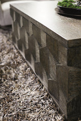 Linea Cerused Charcoal Cocktail Table - Ornate Home