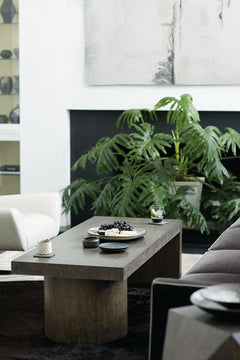 Linea Cerused Charcoal Cocktail Table - Ornate Home