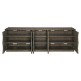 Linea Cerused Charcoal Entertainment Credenza - Ornate Home